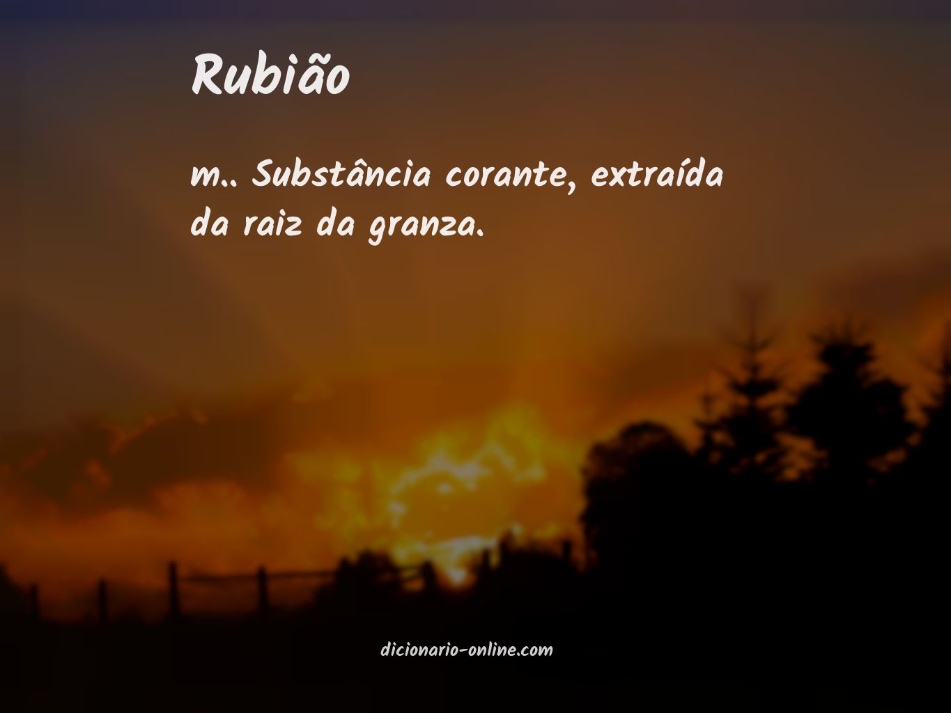 Significado de rubião