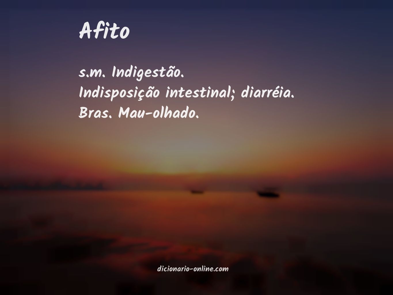 Significado de afito