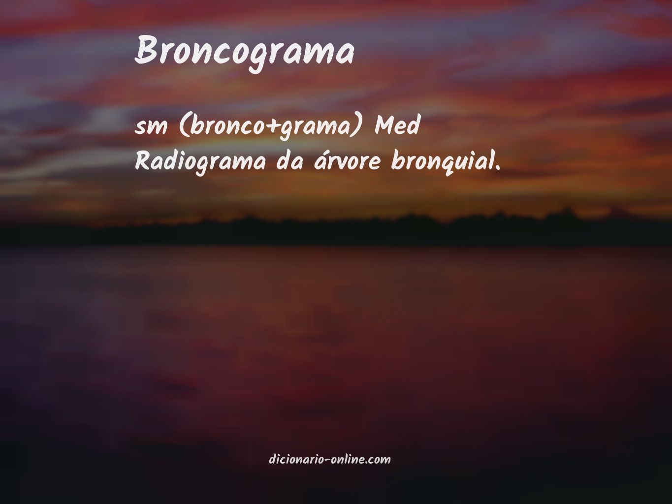 Significado de broncograma