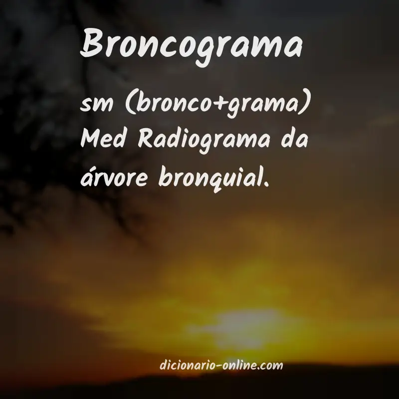 Significado de broncograma