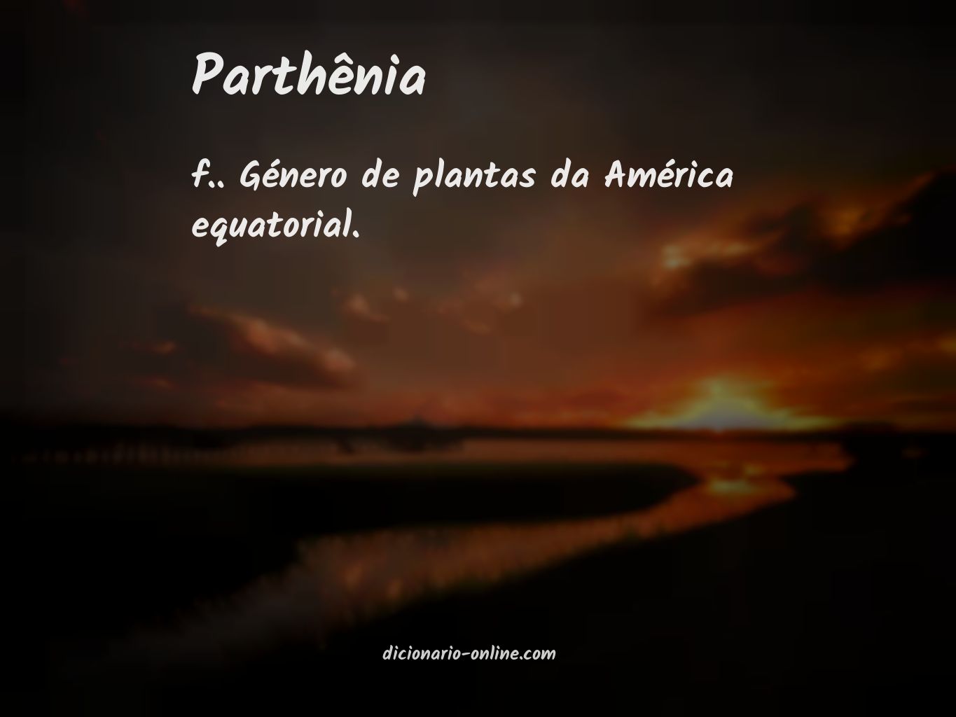 Significado de parthênia