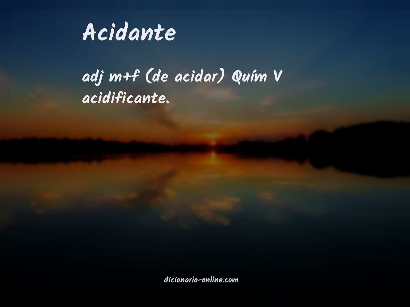 Significado de acidante