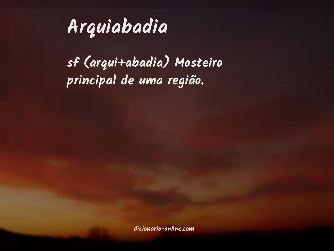 Significado de arquiabadia