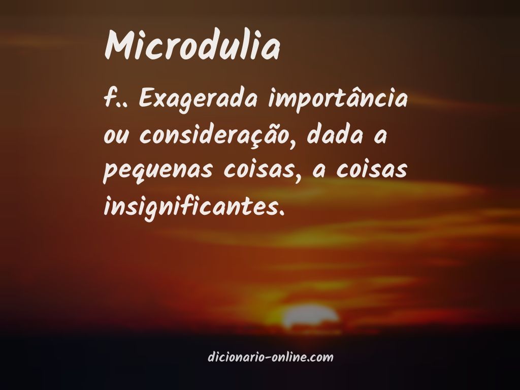 Significado de microdulia