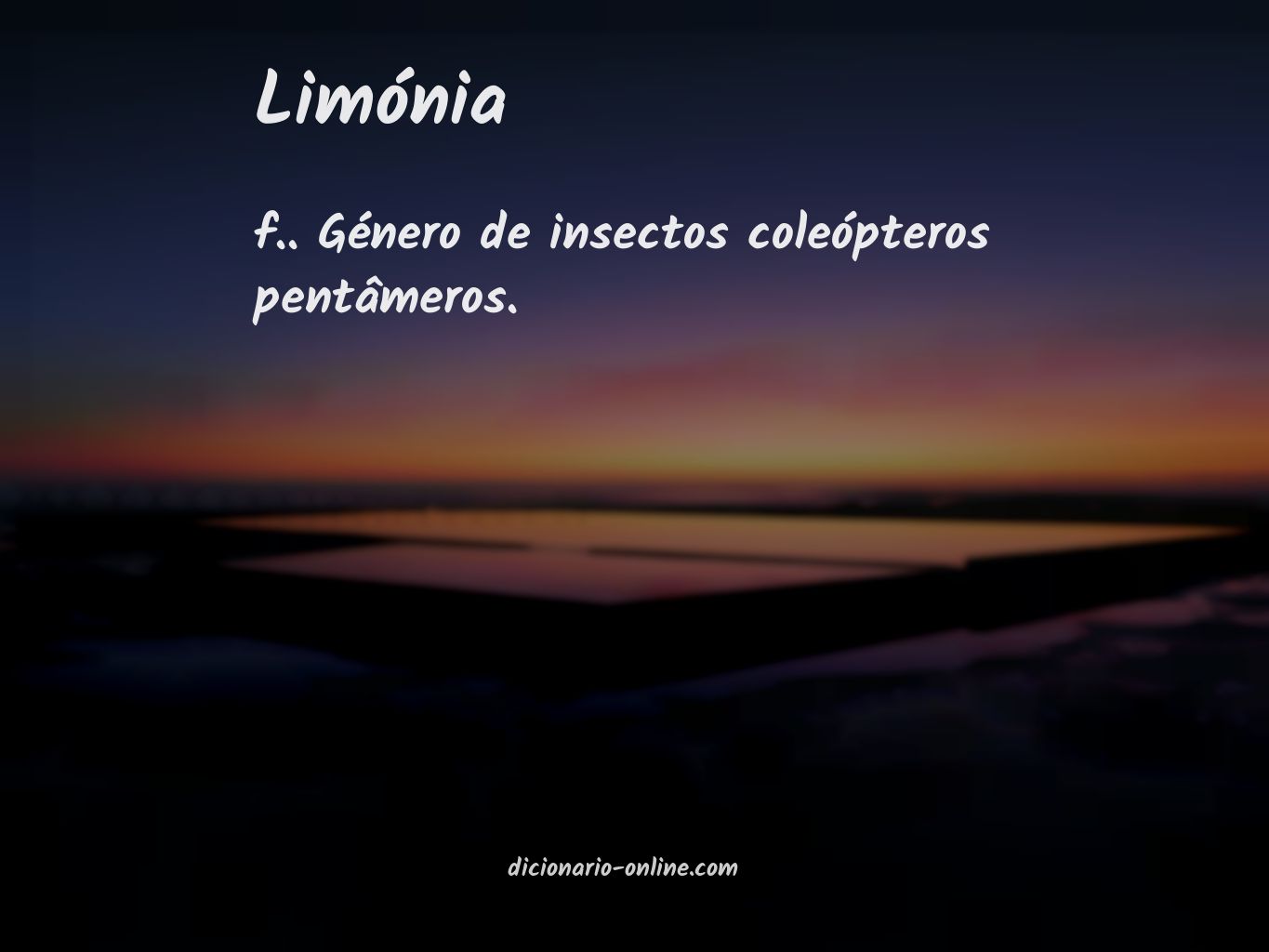 Significado de limónia