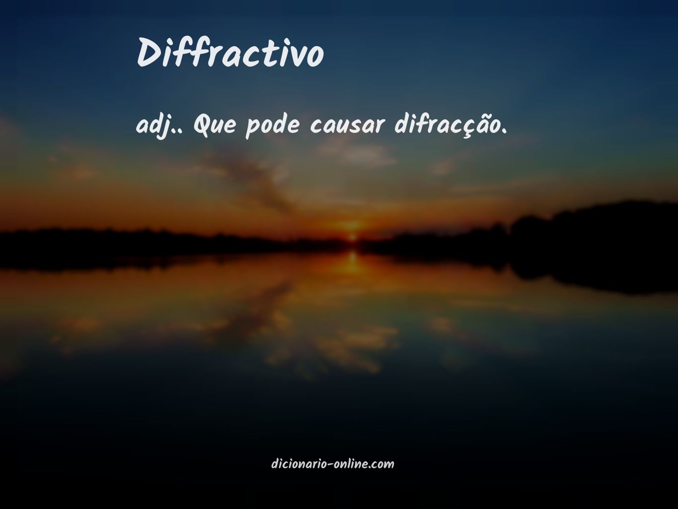 Significado de diffractivo