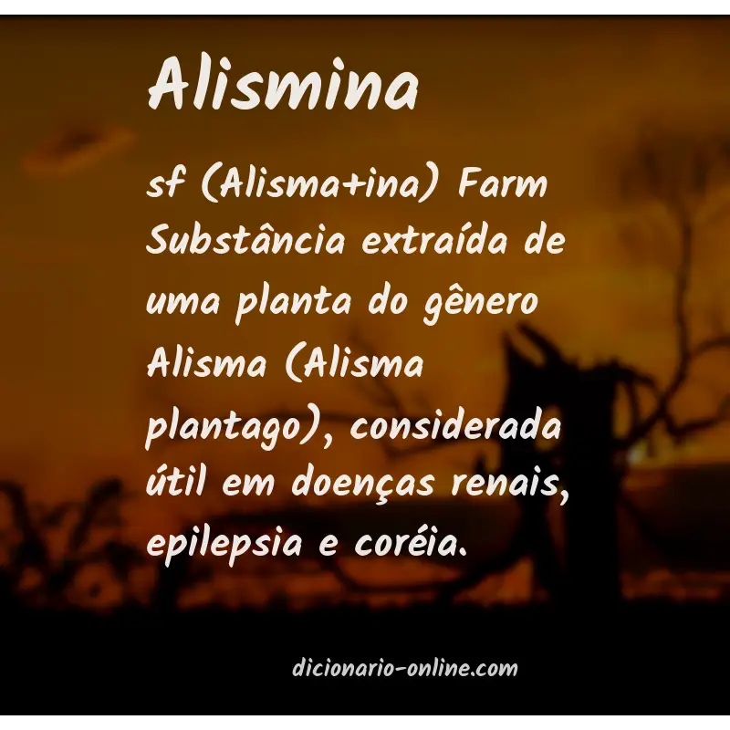 Significado de alismina