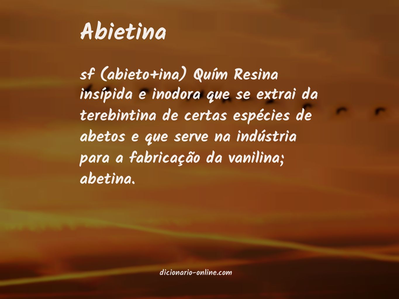 Significado de abietina