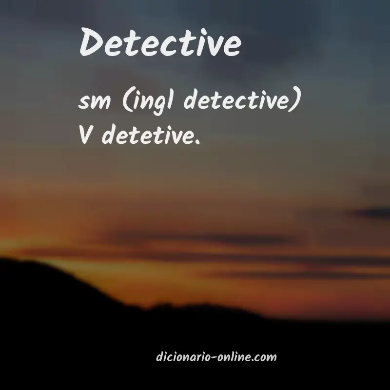 Significado de detective