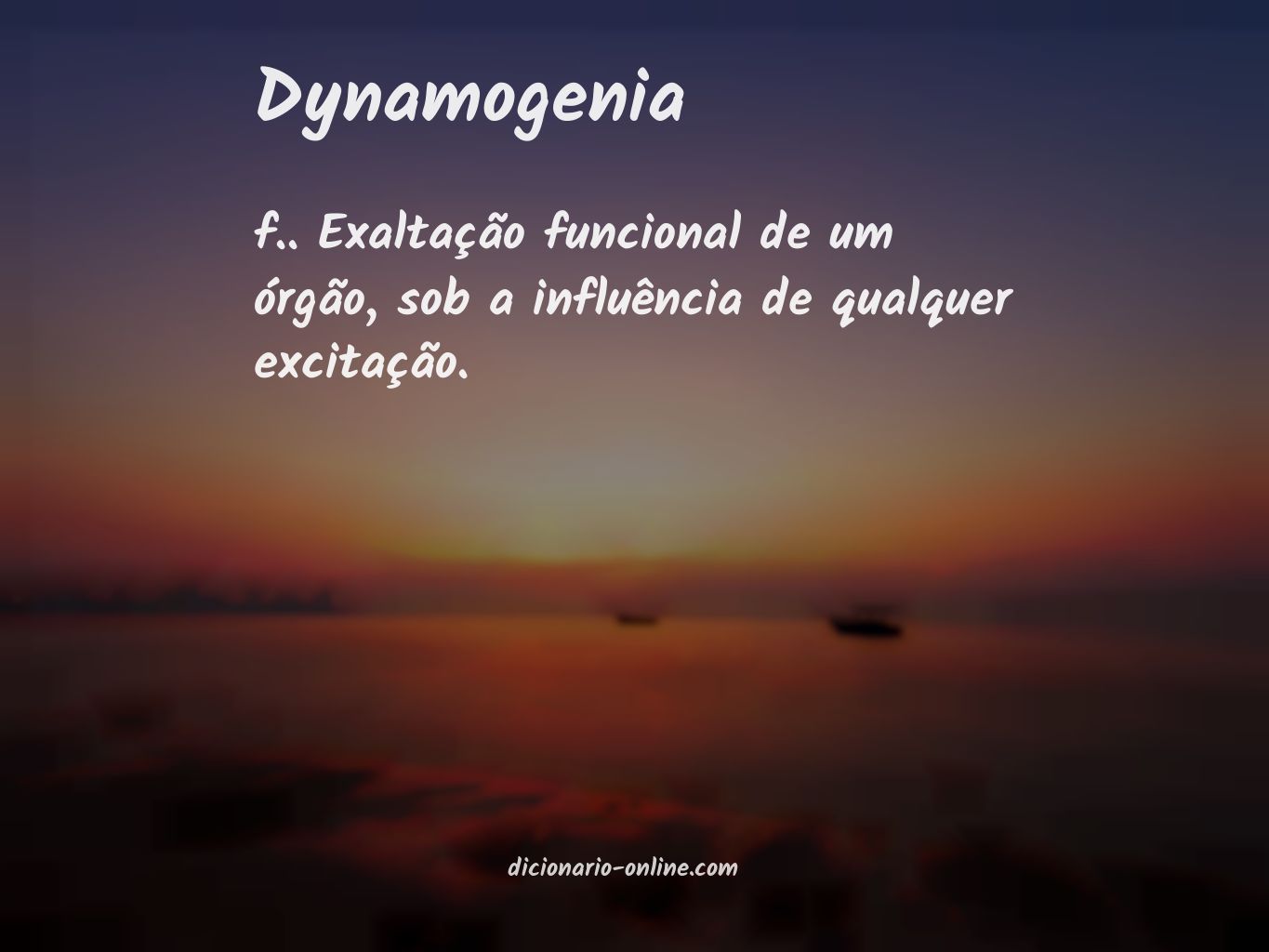 Significado de dynamogenia