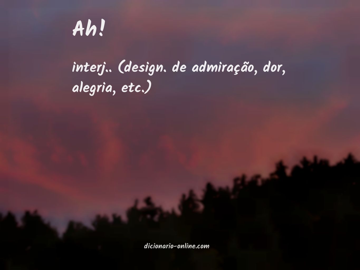 Significado de ah!