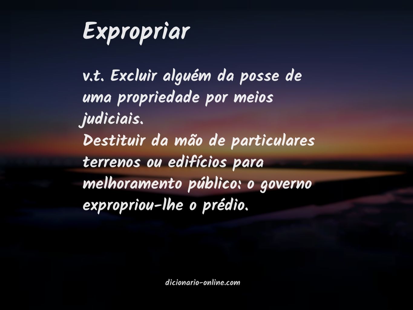 Significado de expropriar