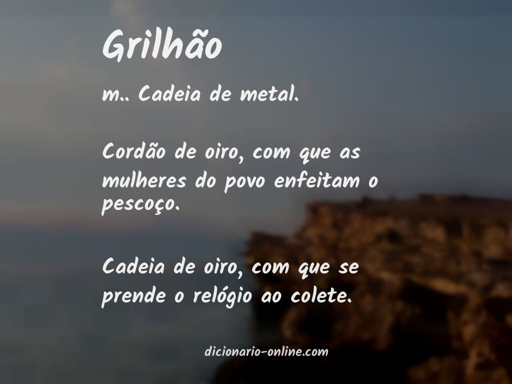 Significado de grilhão