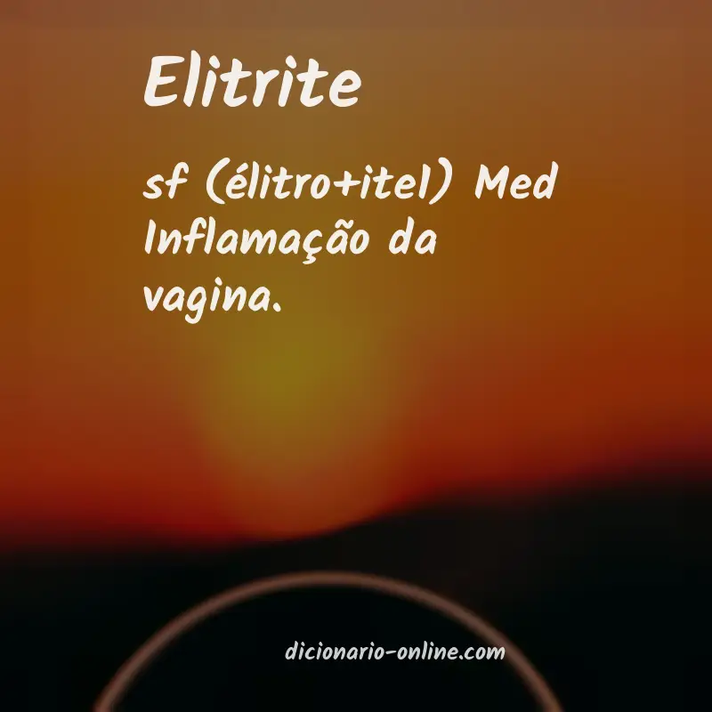 Significado de elitrite