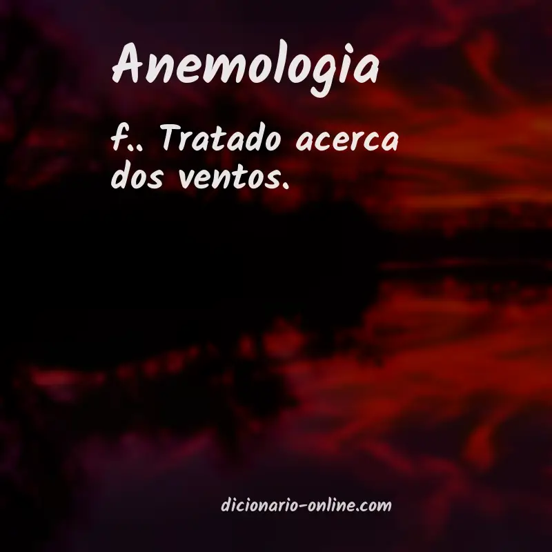 Significado de anemologia