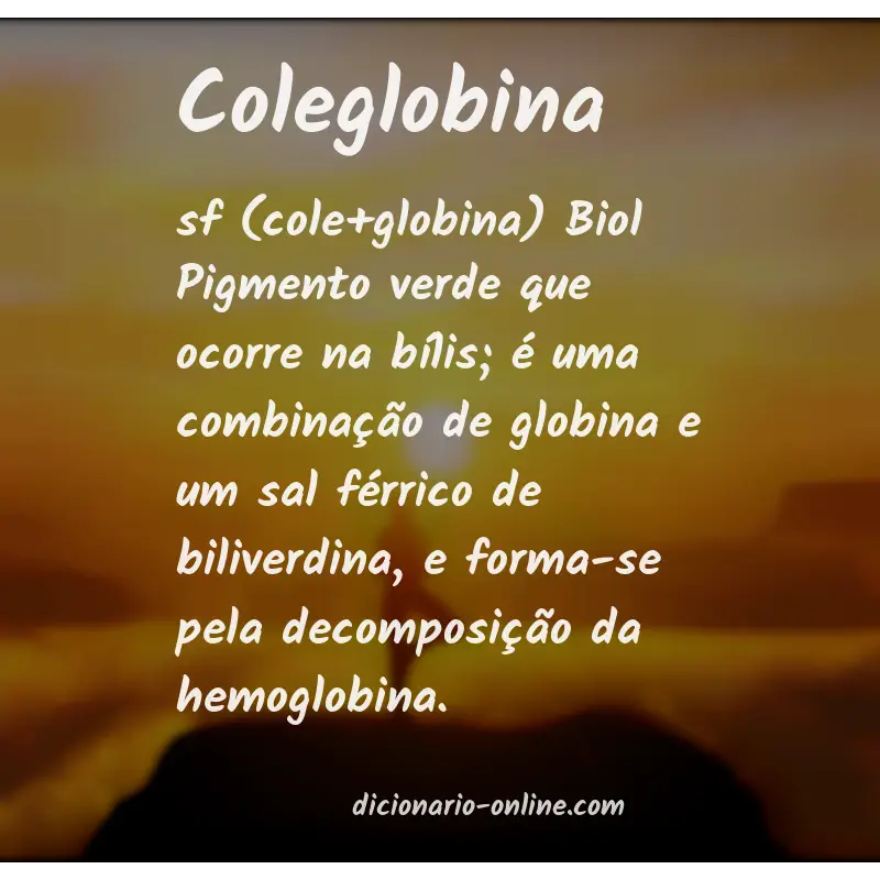 Significado de coleglobina