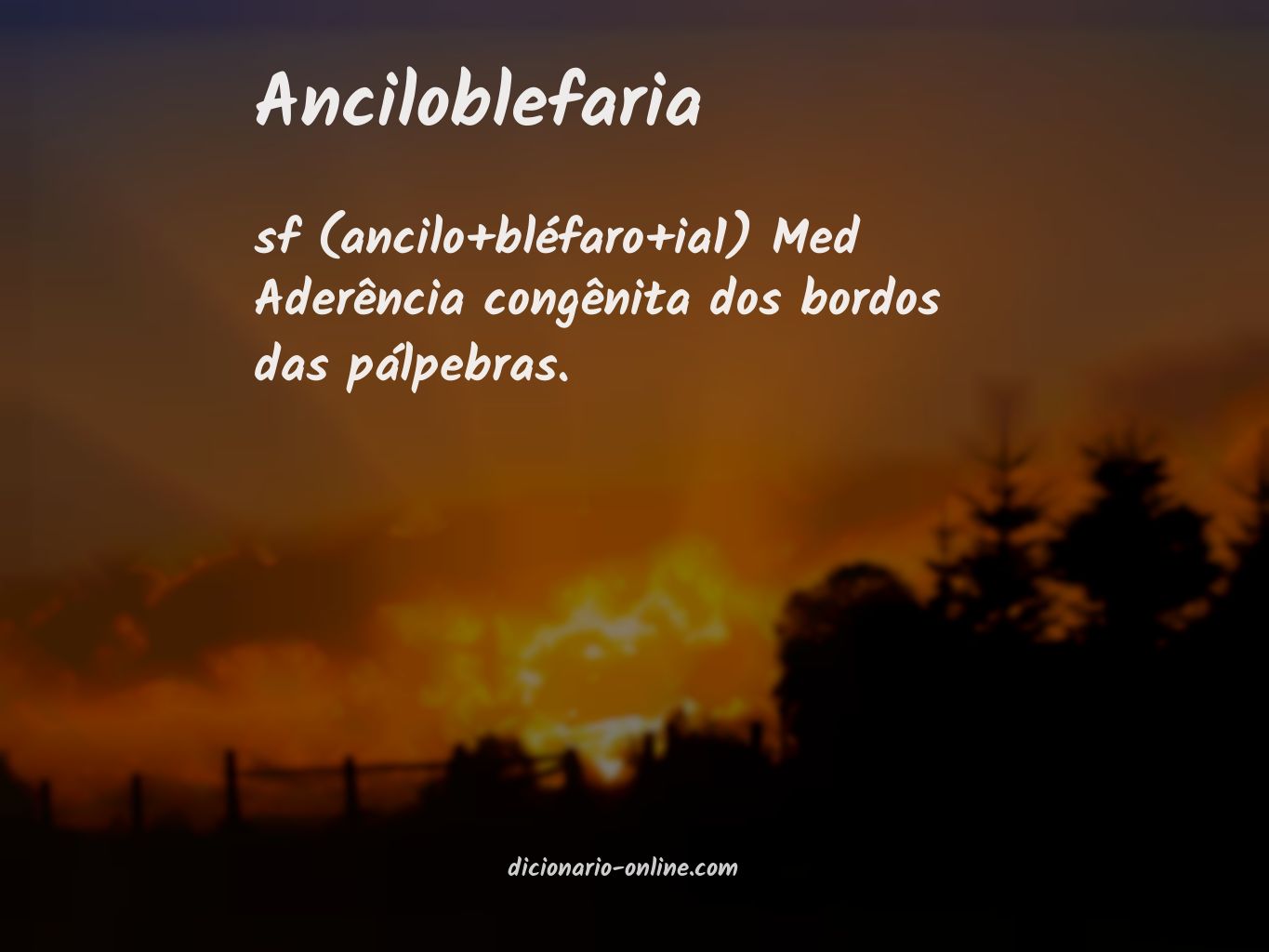 Significado de anciloblefaria