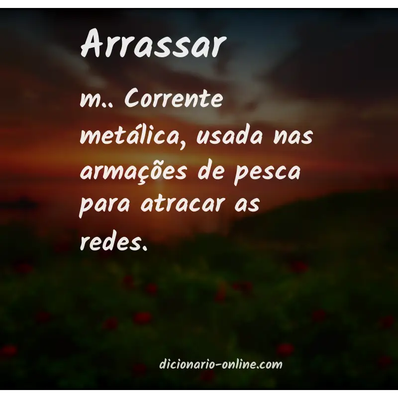 Significado de arrassar