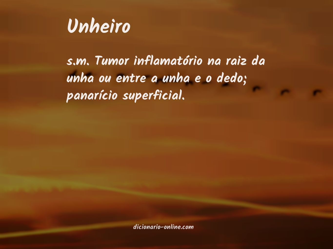 Significado de unheiro