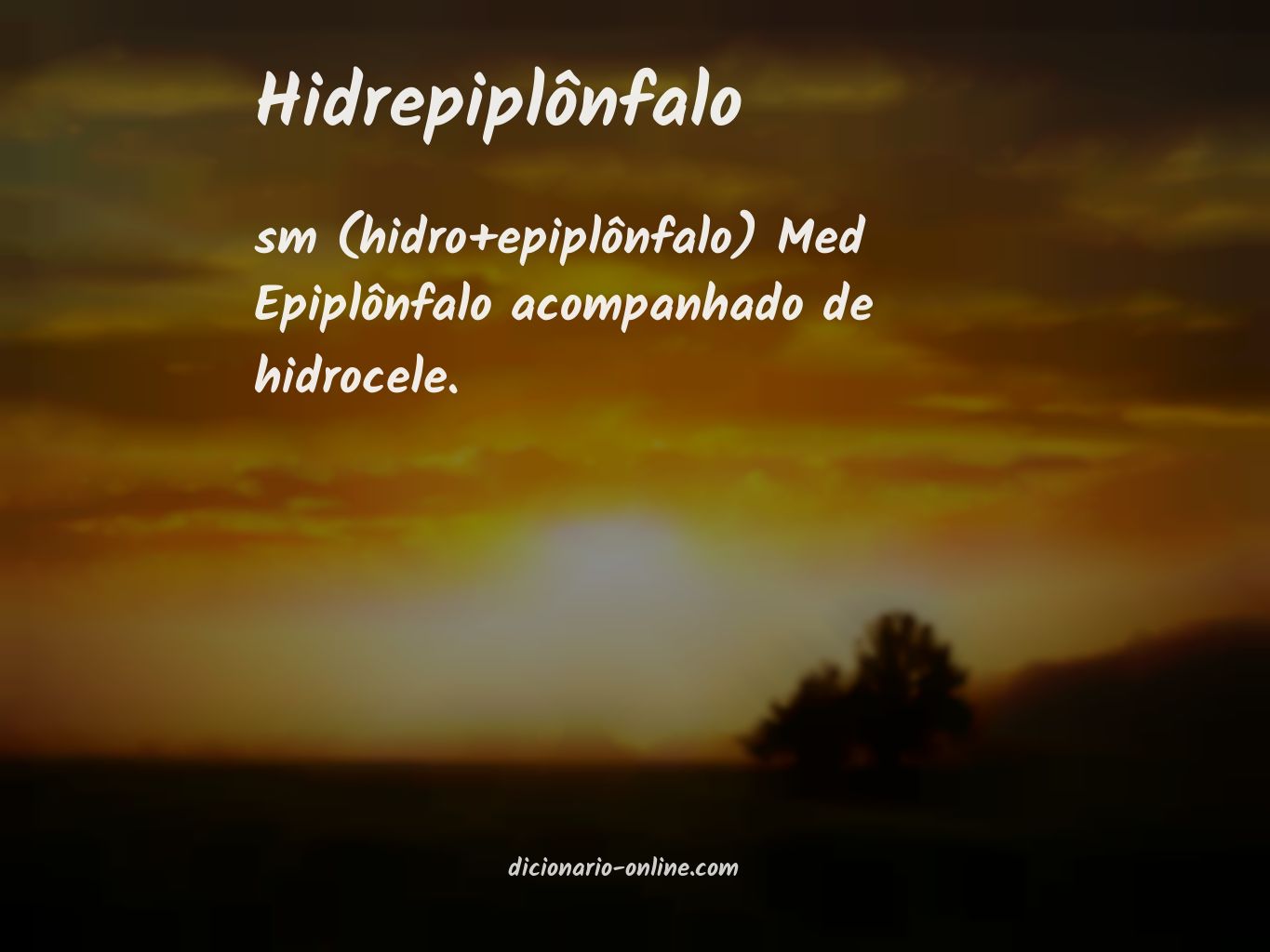 Significado de hidrepiplônfalo