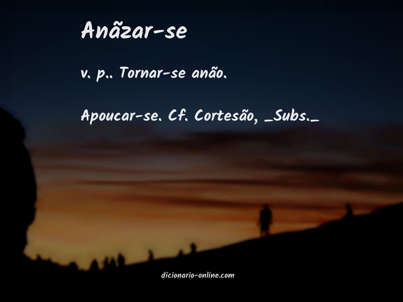 Significado de anãzar-se