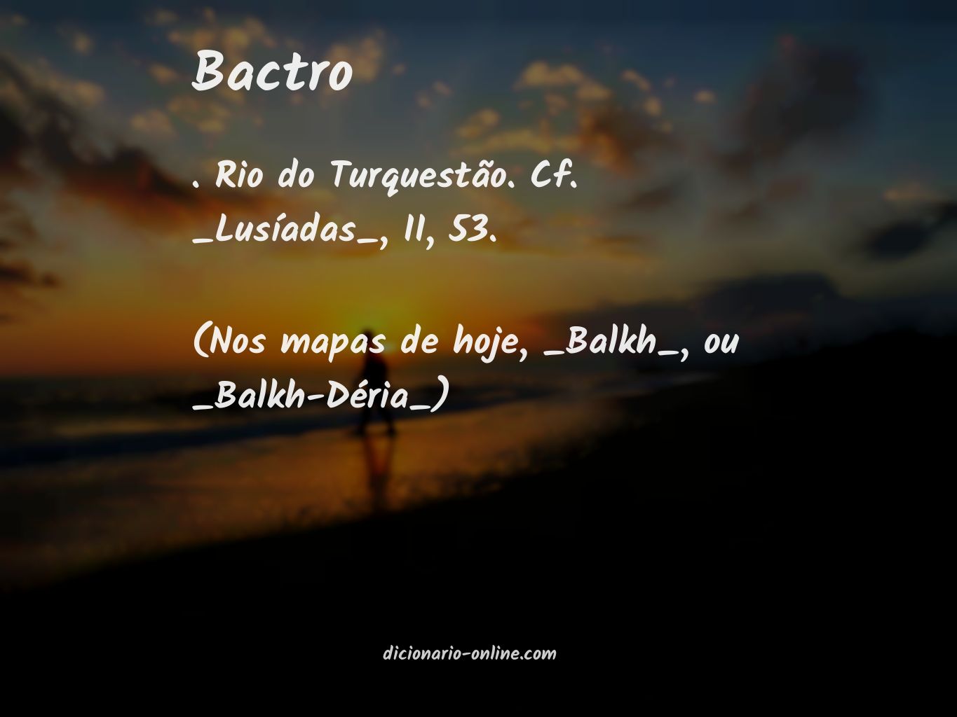 Significado de bactro