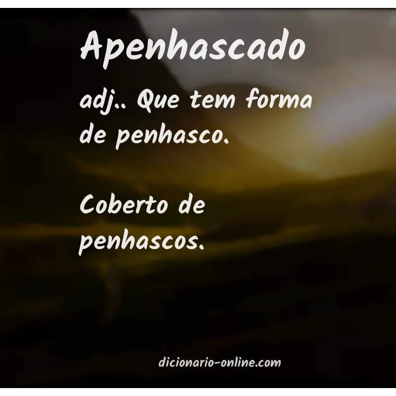 Significado de apenhascado