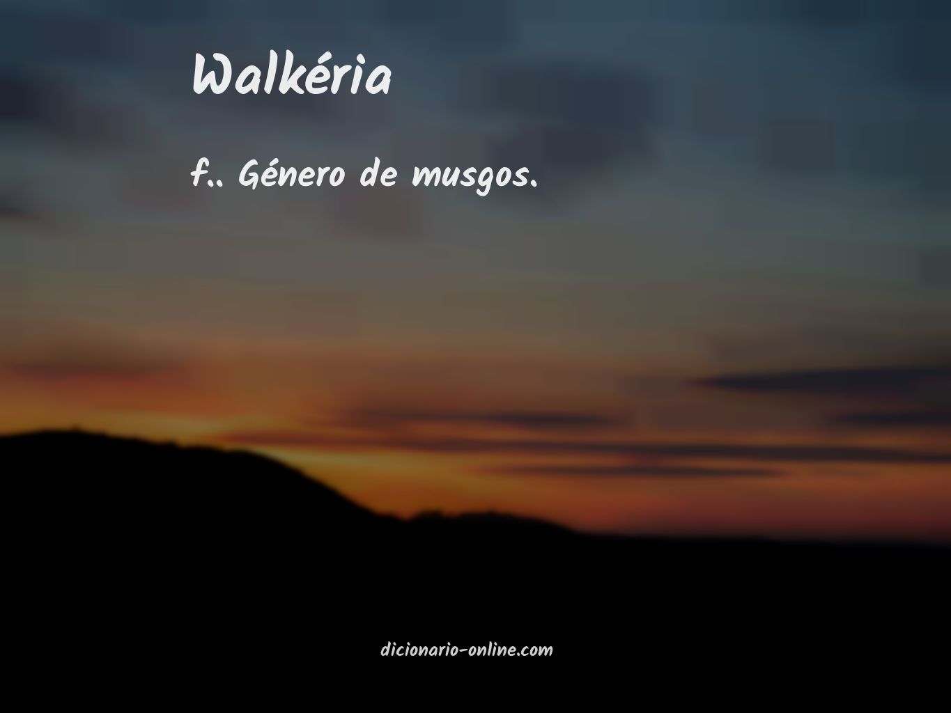 Significado de walkéria