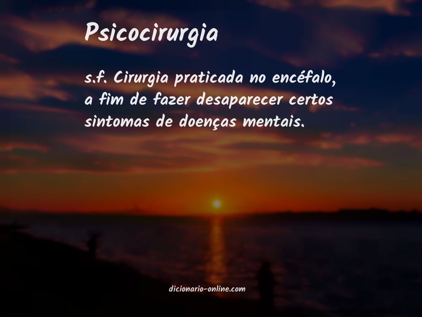 Significado de psicocirurgia