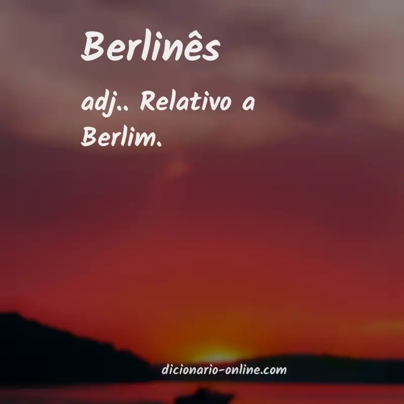 Significado de berlinês