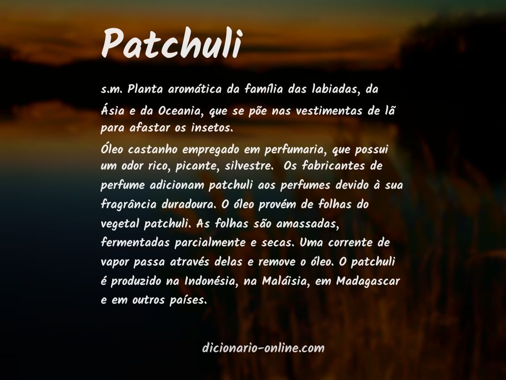 Significado de patchuli