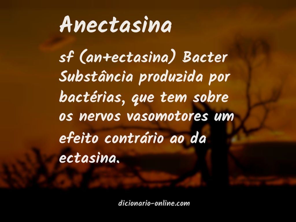 Significado de anectasina