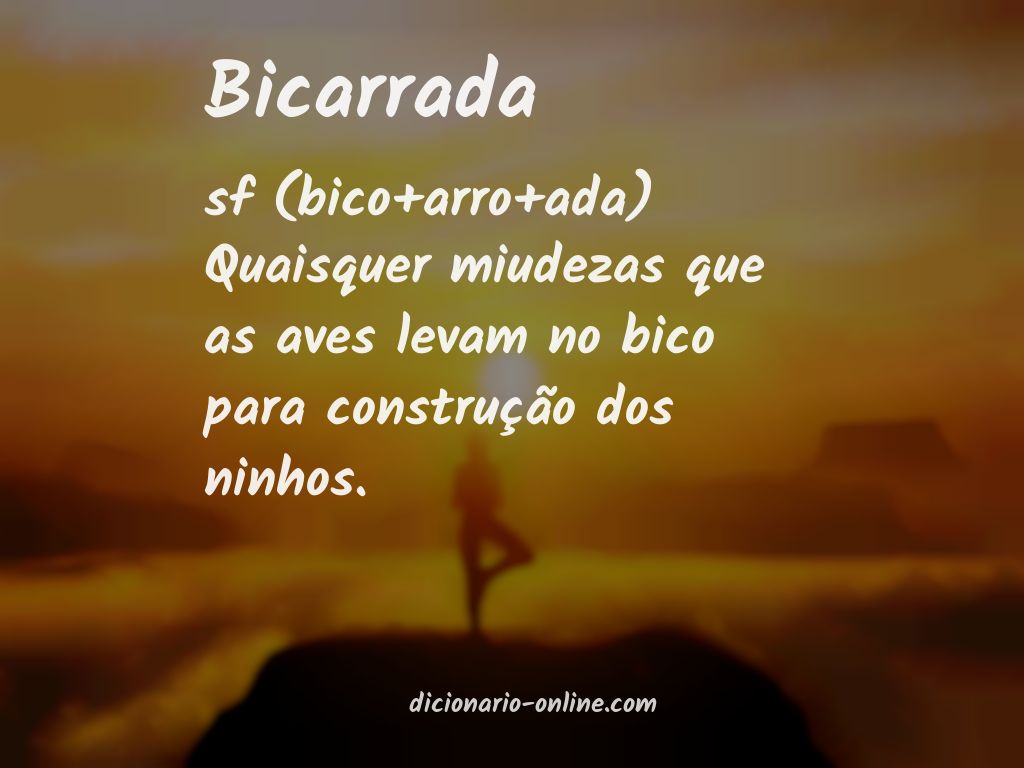 Significado de bicarrada