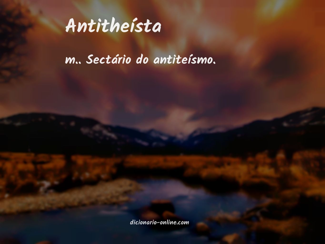 Significado de antitheísta