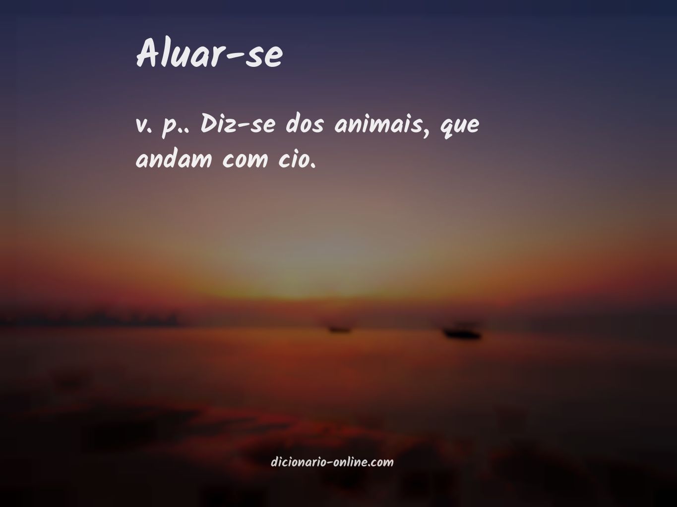 Significado de aluar-se