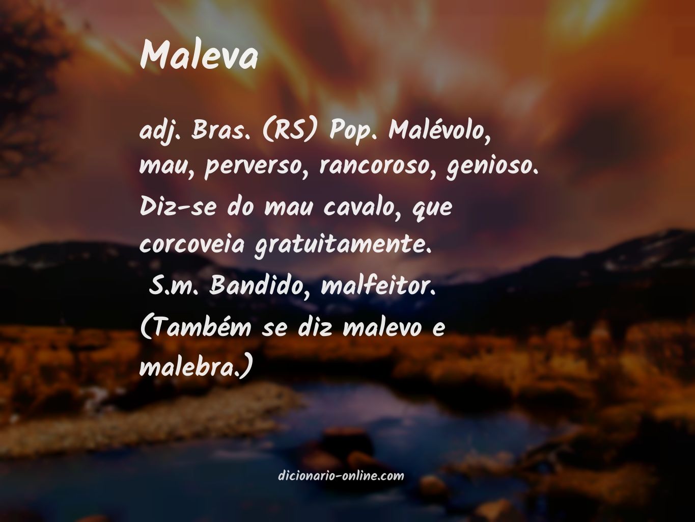 Significado de maleva