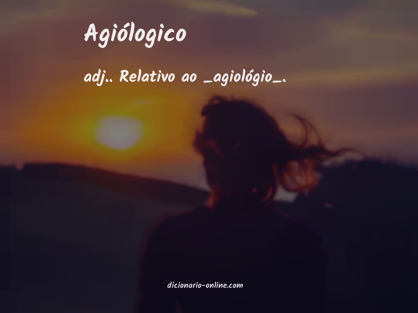 Significado de agiólogico