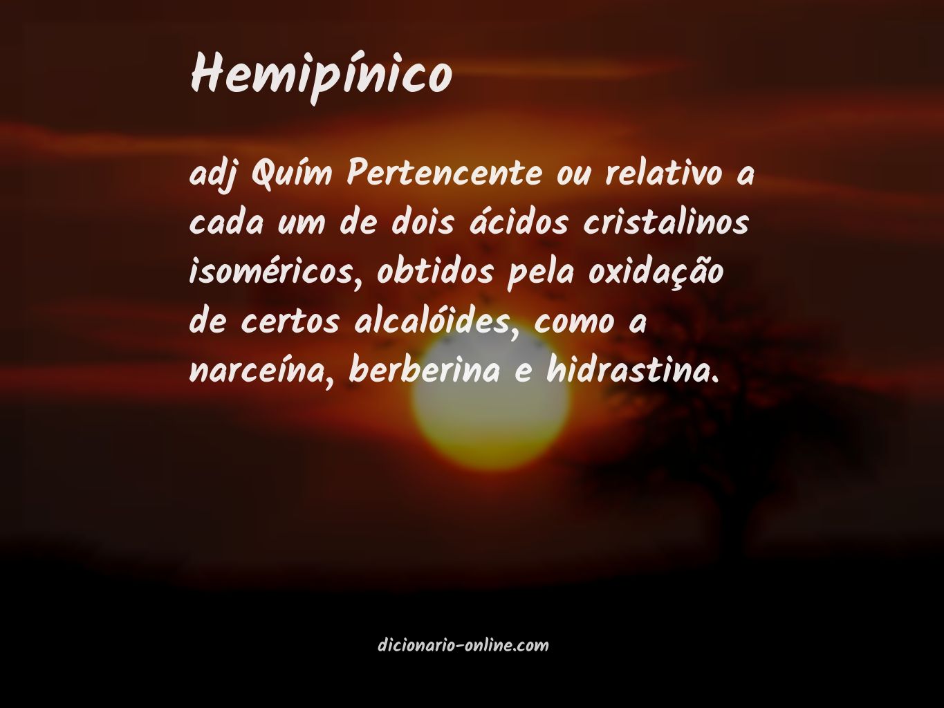 Significado de hemipínico