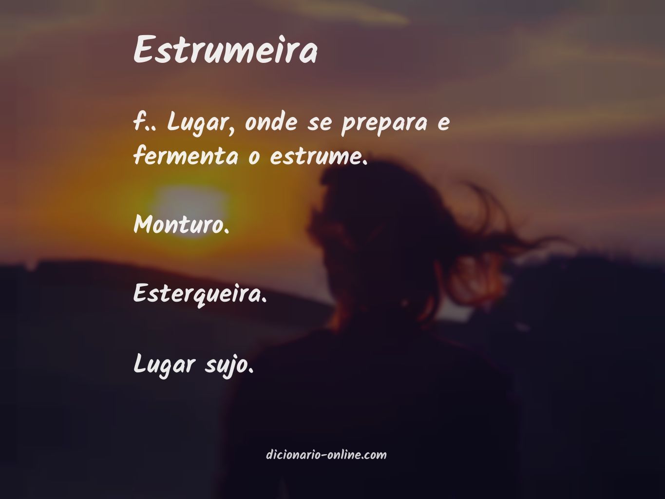 Significado de estrumeira