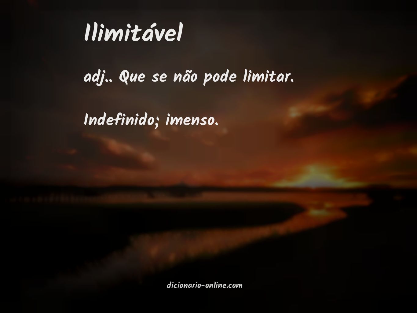 Significado de ilimitável