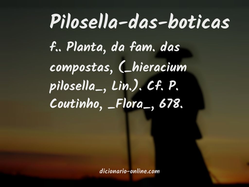 Significado de pilosella-das-boticas