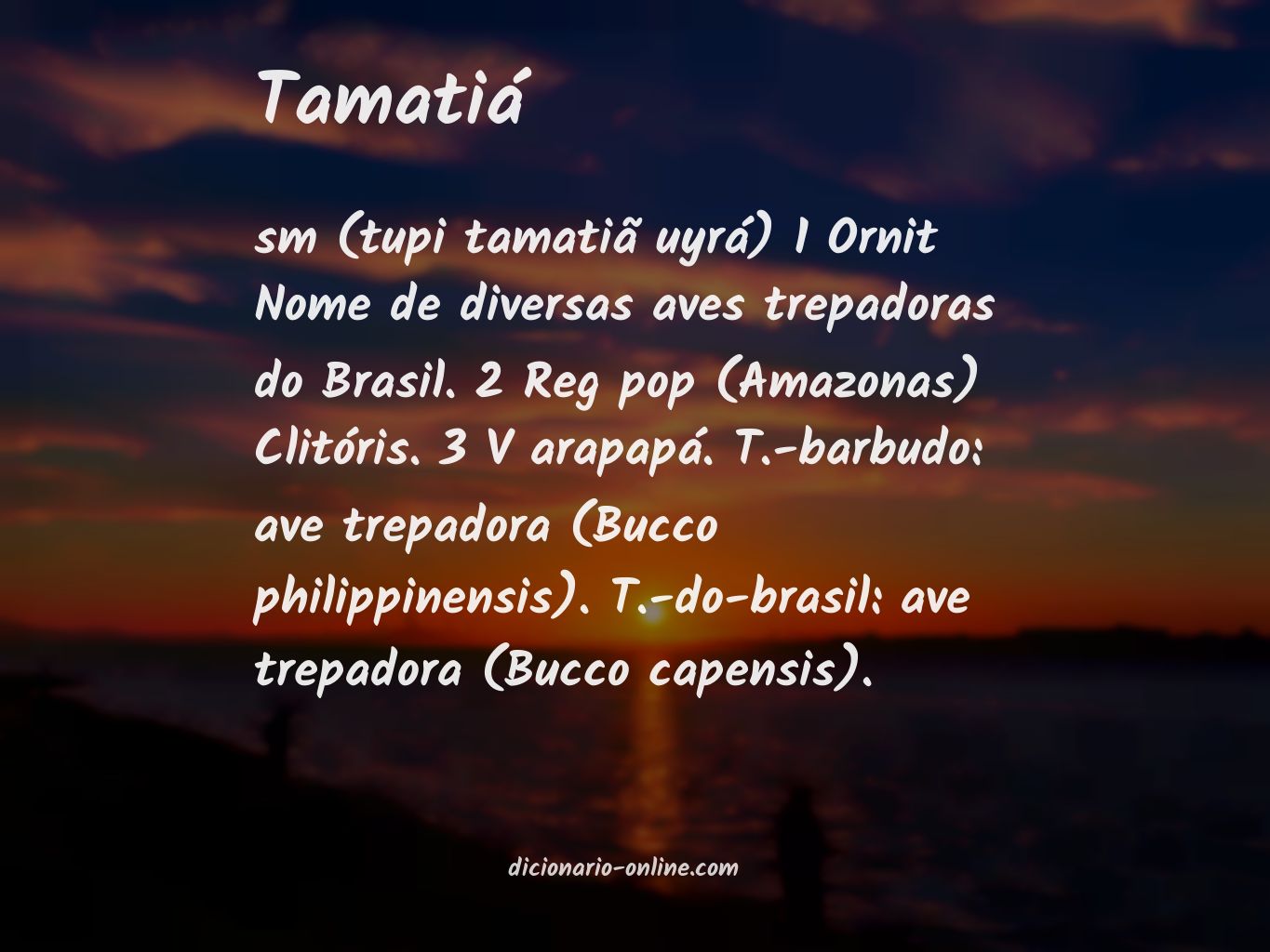 Significado de tamatiá