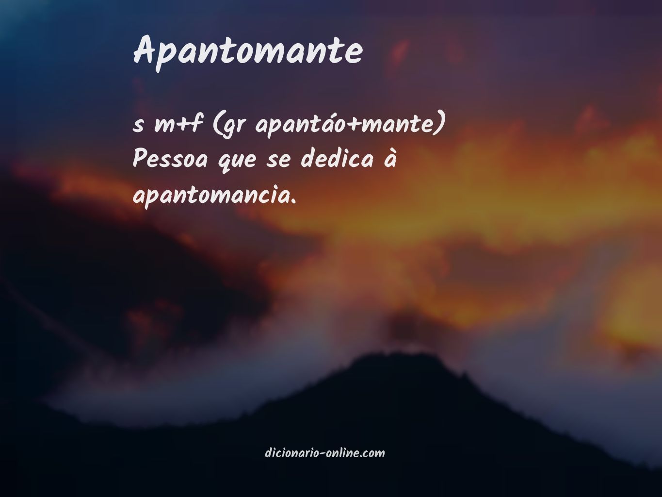 Significado de apantomante