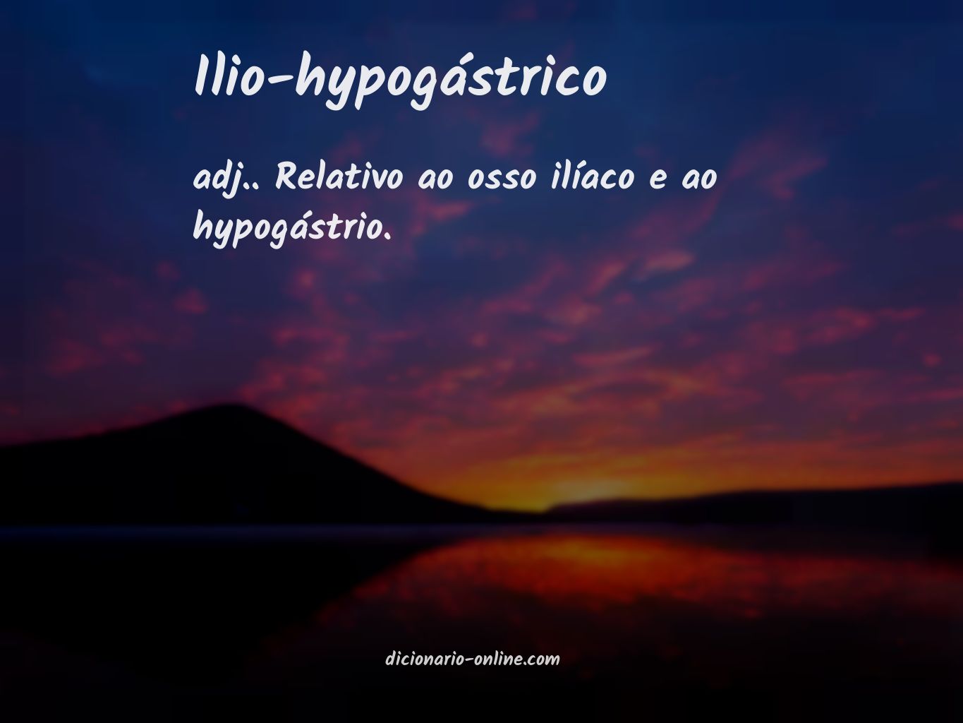 Significado de ilio-hypogástrico