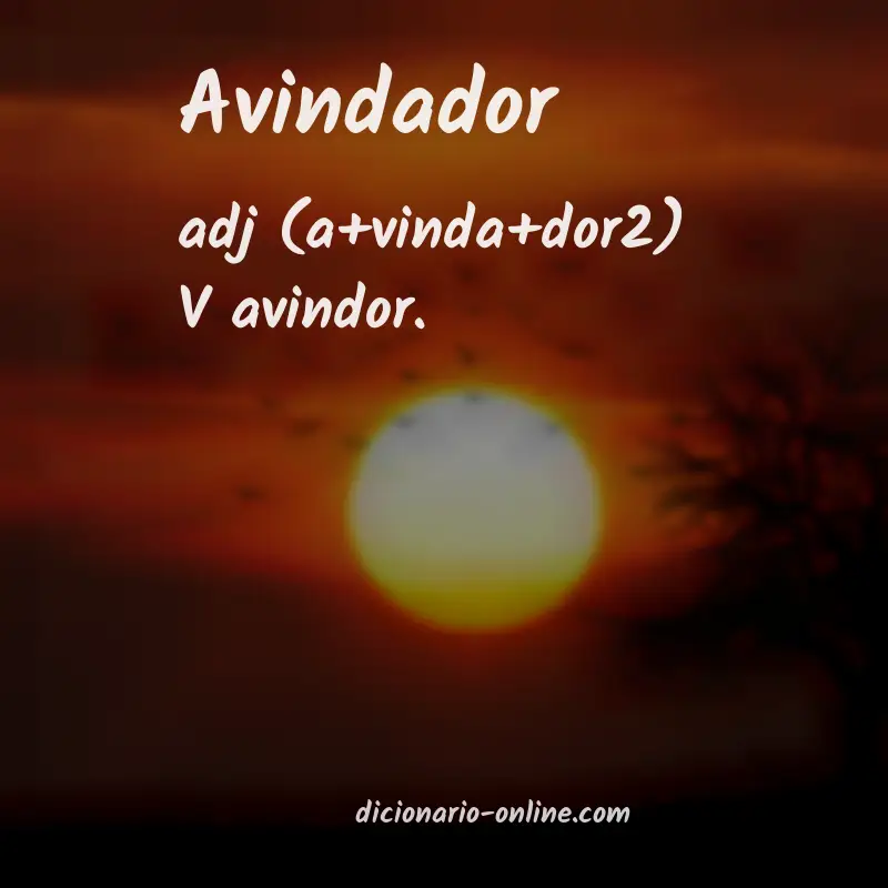 Significado de avindador
