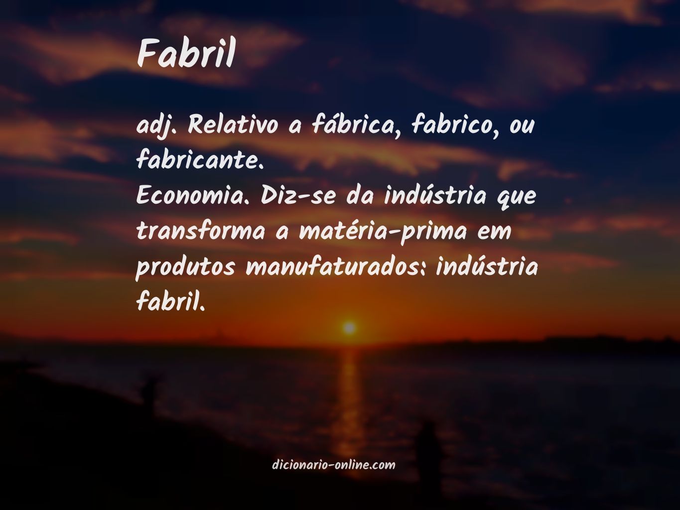 Significado de fabril