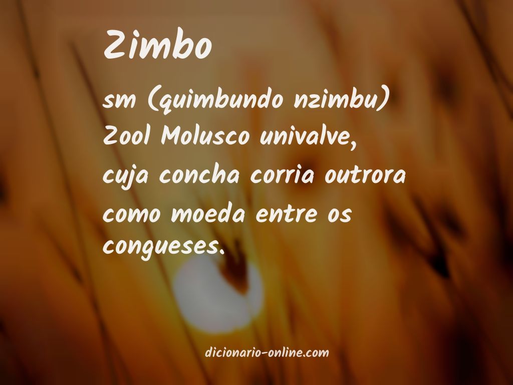 Significado de zimbo