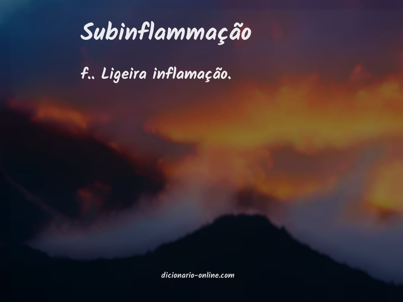 Significado de subinflammação