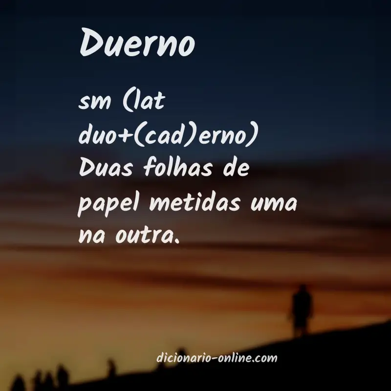 Significado de duerno