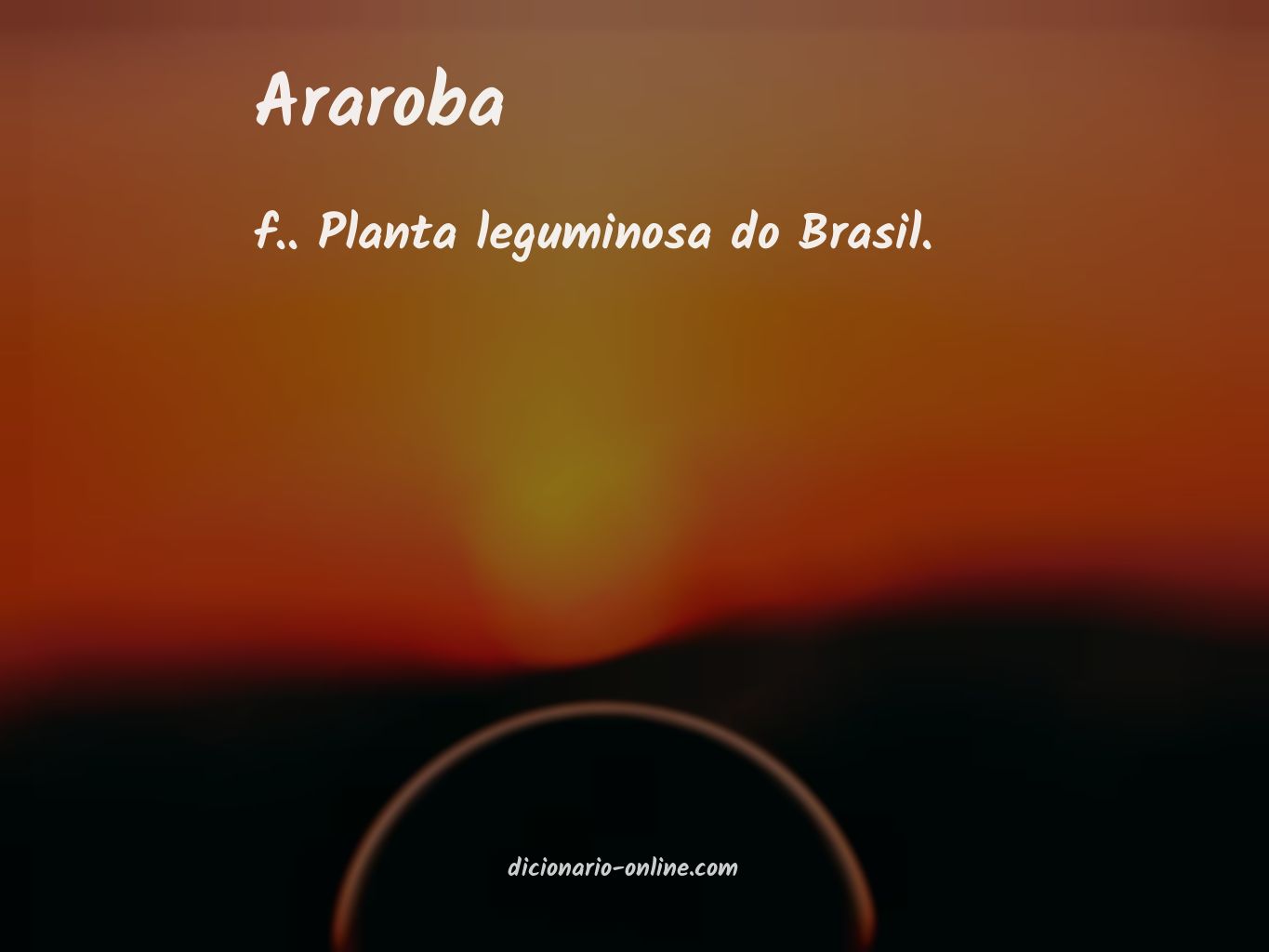 Significado de araroba